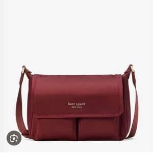 Kate Spade Little Better Sam Messenger Bag Maroon